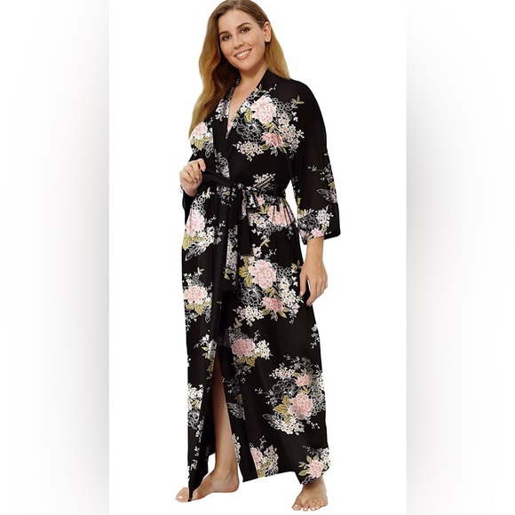 corset outlet Intimates & Sleepwear Womens Plus Size Cotton Kimono Robes Soft Long Knit
